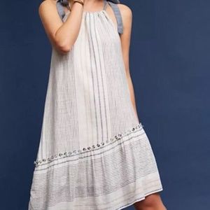 Anthropologie Asymmetrical Striped Dress